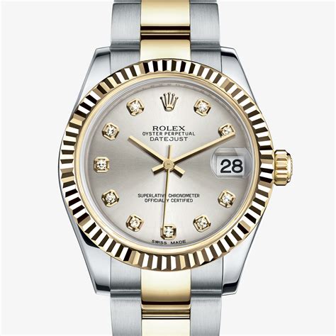 rolex acciaio oro 31 mm diamonds|rolex datejust 31 for sale.